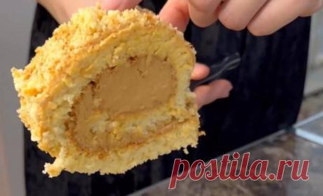 Бисквитный рулет с кремом из сгущенки и масла простой рецепт пошаговый Как вкусно сделать Бисквитный рулет с кремом из сгущенки и масла простой рецепт пошаговый в домашних условиях быстро. Для бисквита: Яйца-5шт Сахар-200гр Мука-160гр Ванилин-11гр Разрыхлитель-1ч.л Для крема: Масло сливочное-230гр Сгущенка вареная-370гр CmtgbFWpZGQ Вставляем насадку венчики и взбиваем