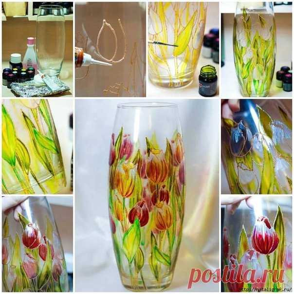 Рисуем красками по стеклу