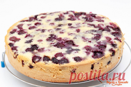 Шарлотка с черникой. Без соды и разрыхлителя | Вкусно и красиво с Натальей Балдук.
