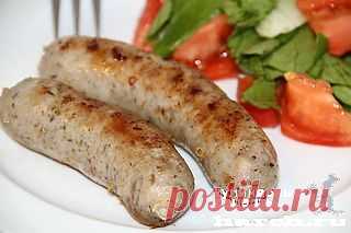 Домашняя свиная колбаса..