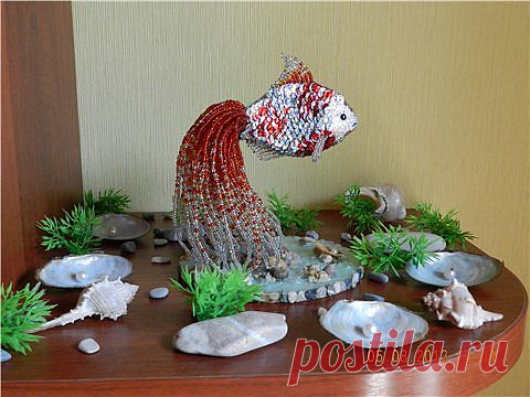 АртБисер - Мастер-класс "Золотая рыбка"