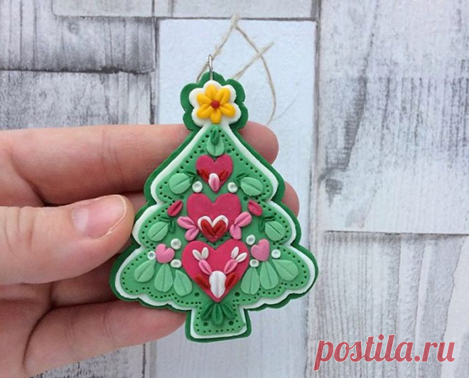 Елка из полимерной глины | 41 фото | Polymer clay craft