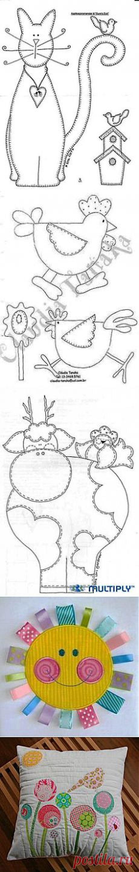 apple applique | Pillow