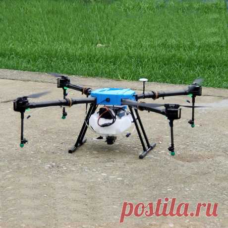 10l efficient agricultural drone 1.5-3 acrest /min with ground control from an android phone for agricultural spraying and plant protection Sale - Banggood.com