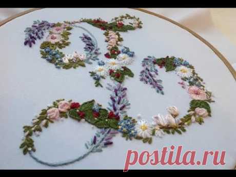 ЦВЕТОЧНАЯ ВЫШИВКА     FLOWER STITCH - YouTube