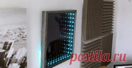 Он просто взял зеркало и светодиодную ленту. То, что получилось, привело всех в восторг