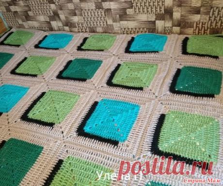 Плед крючком 3d. "Парящие платочки" - Вязание - Страна Мам