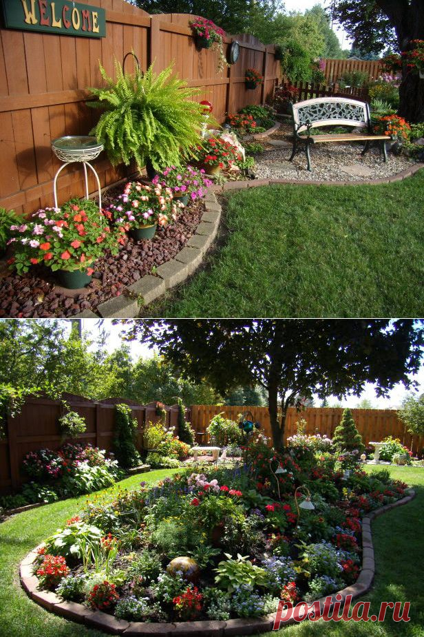 Идеи дизайна садовых двориков