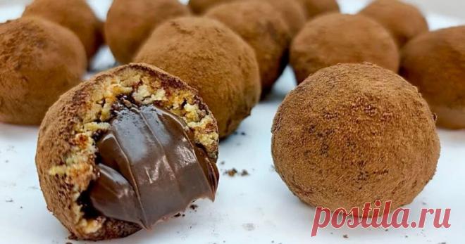 Вкусные домашние сладости за 10 минут. Смешайте все и готово: очень вкусно