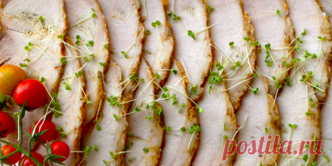 СВИНИНА, ЗАПЕЧЁННАЯ В РУКАВЕ ДЛЯ НАРЕЗКИ