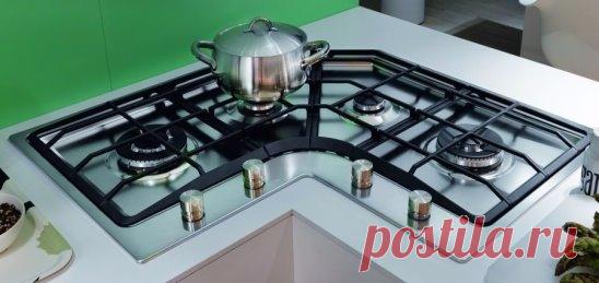 Угловая газовая поверхность. Раньше не встречал. По-моему - очень удобно! Как вам?
