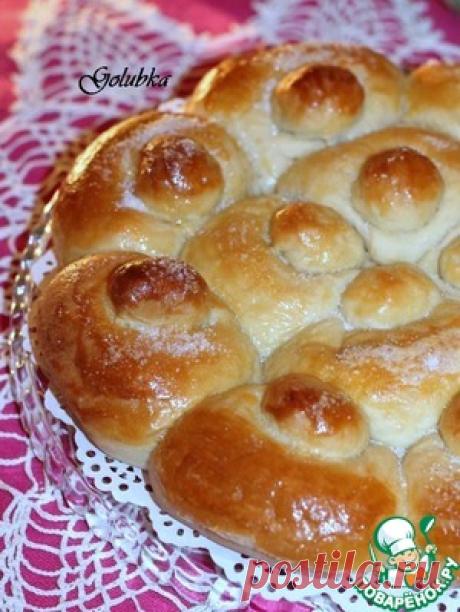 Творожный пирог на сыворотке с вареной сгущенкой - кулинарный рецепт