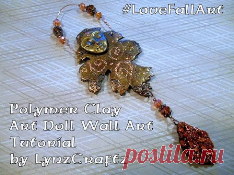Polymer Clay Art Doll Wall Art #LoveFallArt