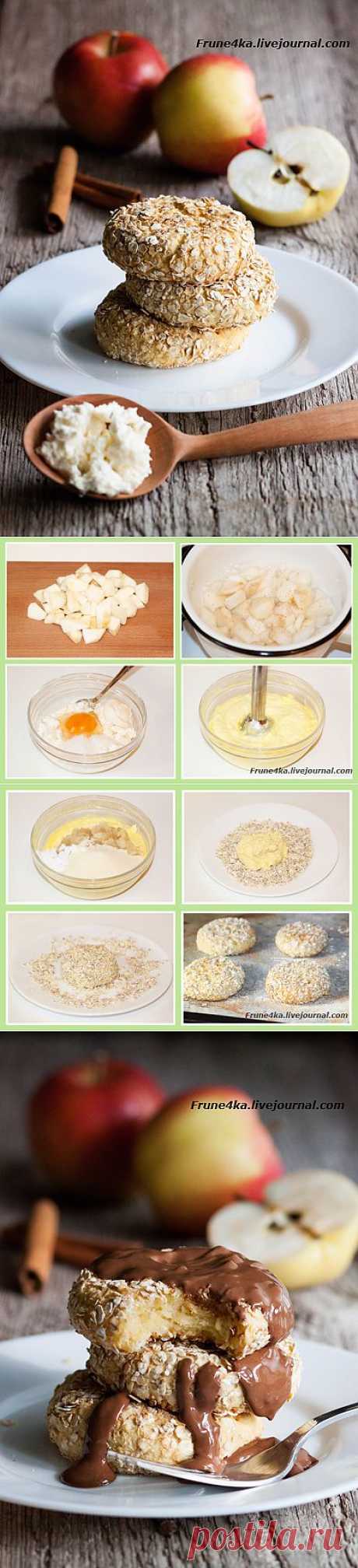 Яблочные сырники без муки.