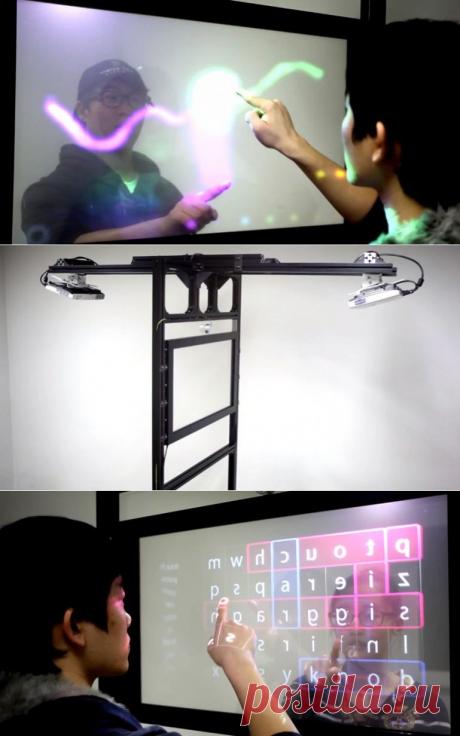 TransWall: прозрачный дисплей с двусторонним сенсорным вводом / Новости hardware / 3DNews - Daily Digital Digest