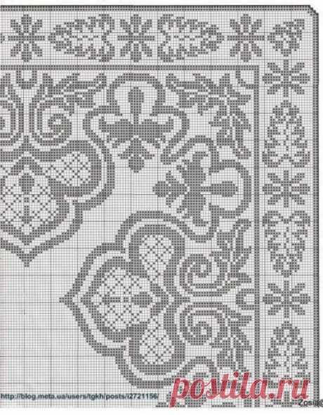 Блог &quot;tgkh&quot;. Вязаная крючком скатерть 100 И 1 НОЧЬ (квадратная или прямоугольная), Блог пользователя tgkh
