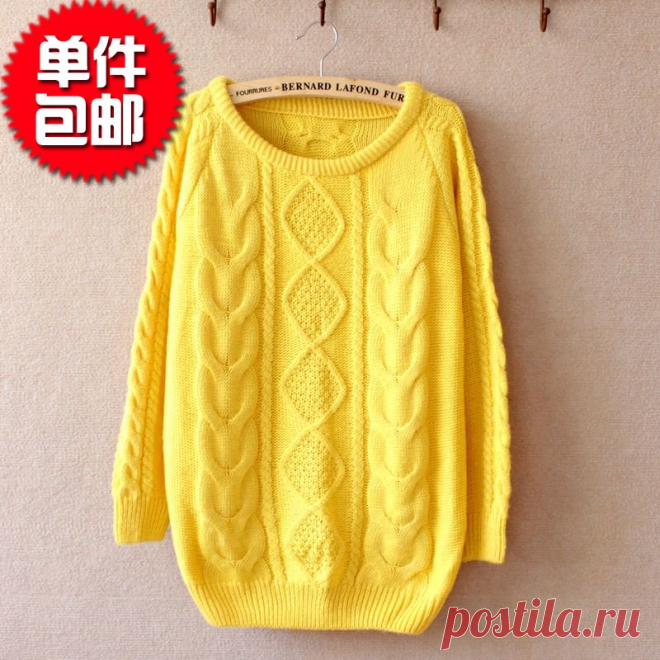 2013-autumn-women-s-sweet-coarse-twist-pullover-font-b-sweater-b-font-loose-font-b.jpg (800×800)