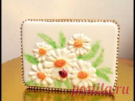 🌼 Как сделать пряничную шкатулку с цветами / How to make a gingerbread box