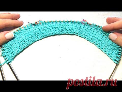 Как начать изделие с цельновязаной планкой. Красивый, плотный край.