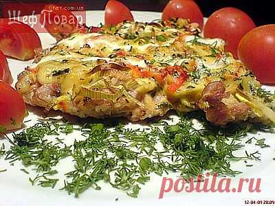 «Мясо по-французски» из куриного фарша.