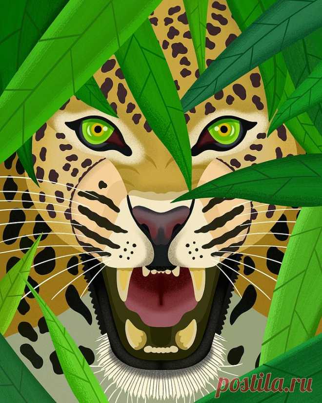 Leopard by Nicole Wilson Leopard Digital Art by Nicole Wilson
