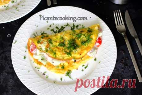 Омлет з салатом | Picantecooking