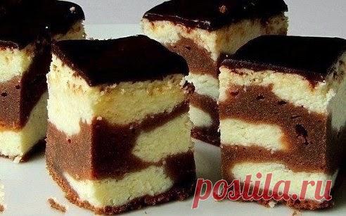 СЫРНИК С ШОКОЛАДНЫМ ТЕСТОМ