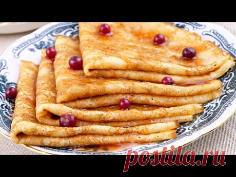 Быстрые тонкие блинчики на закваске! Что приготовить из остатков пшеничной закваски