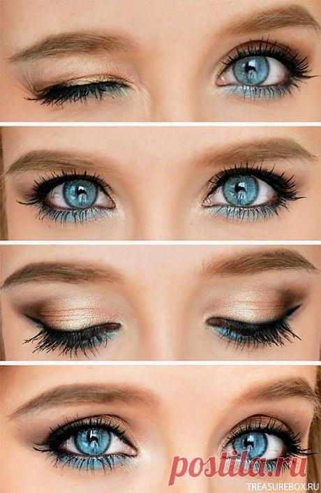 нежный макияж глаз | Рукоделие | Treasurebox - пошаговые мастер-классы
