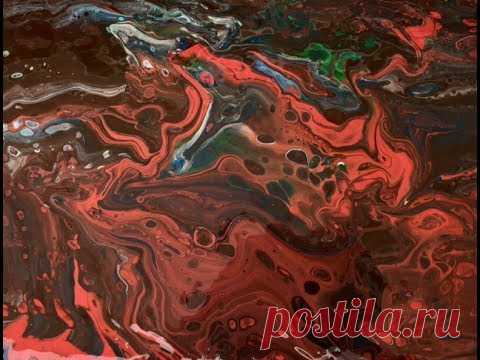 Заливка акрилом №3. Использую Клей ПВА+ вода+ силикон.Pouring 3 PVA+ water + silicon