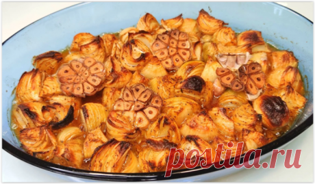 Так лук мало кто готовит, а зря - очень вкусное блюдо "деликатес" на праздник и не только!