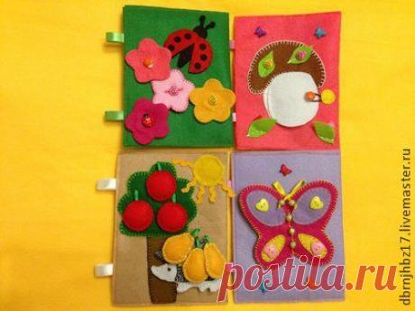 Развивающая книжка , - книга ручной работы,развивающая книжка,развитие мелкой моторики