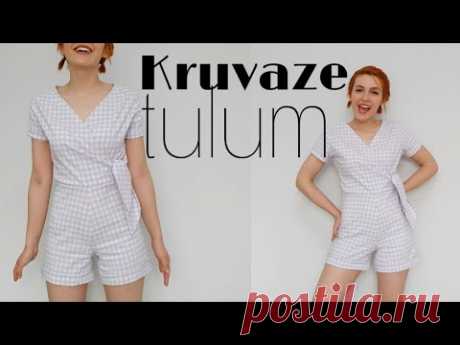 (8) BAĞLAMALI KRUVAZE TULUM NASIL DİKİLİR? | DAMLA TORAL - YouTube