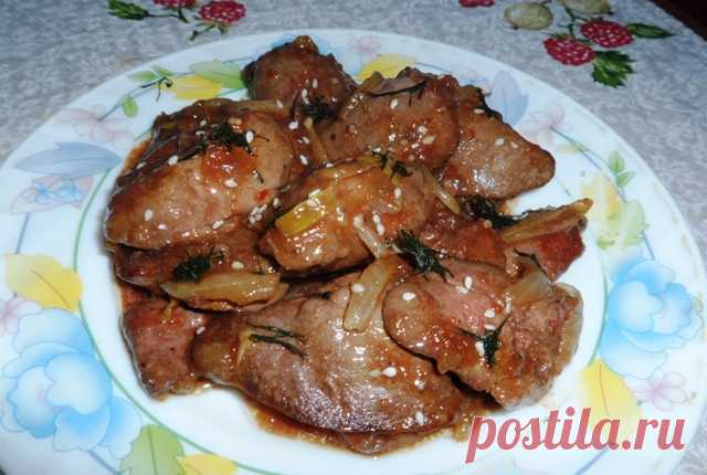 Печень по-восточному  Привет! Один из прекрасных рецептов приготовления куриной печени это печень по-восточному. Печень получается приятного вкуса, сочная и очень нежная.

 Для приготовления печени потребуются:
печень кур…