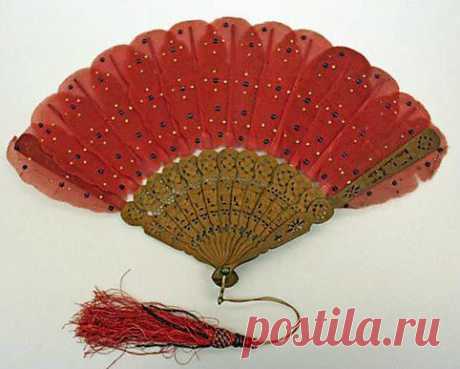 &quot;Jenny Lind&quot; fan, ca. 1860, American or European.