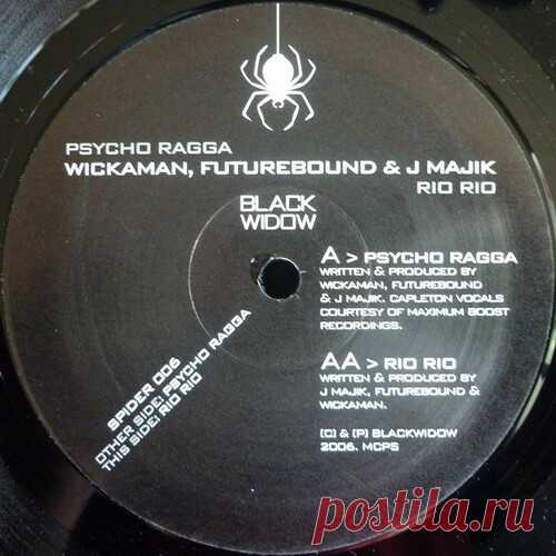 Wickaman, Futurebound & J Majik - Psycho Ragga / Rio Rio 2006 Tracklist:01. Psycho Ragga02. Rio RioRapidgator Style: Drum 'n BassFormat: VinylQuality: FLAC, 24/96 kHzRelease date: 20/03/2006Label: Black WidowCat: SPIDER 006 https://www.deejay.de/J_Majik_Wickaman_futurebound_Psycho_Ragga_rio_Rio_SPIDER006_Vinyl__880204