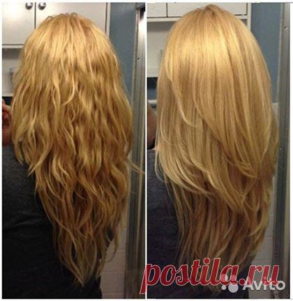 (111) Pinterest - Как на длинные волосы сделать каскад | стрижка