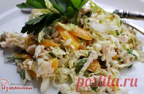 Салат из пекинской капусты с курицей - сочно, свежо, ярко, фруктово и прекрасно!