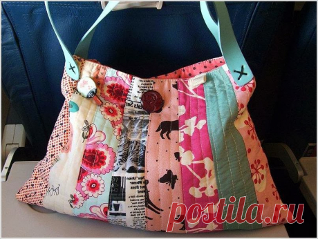 Сумки печворк из лоскутков. Patchwork Bags ~