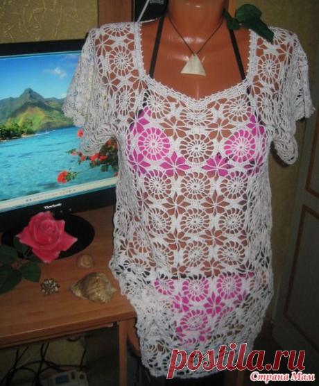 *НЕБОЛЬШОЙ МАСТЕР-КЛАСС к тунике (платью) - Все в ажуре... (вязание крючком) - Страна Мам