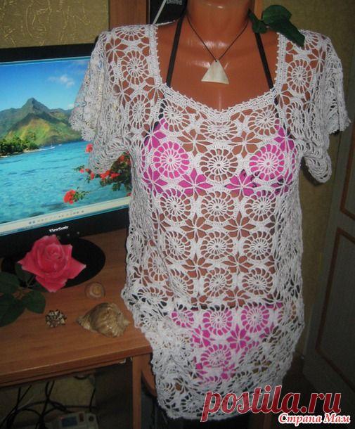 *НЕБОЛЬШОЙ МАСТЕР-КЛАСС к тунике (платью) - Все в ажуре... (вязание крючком) - Страна Мам