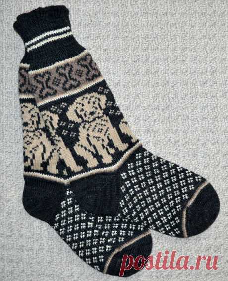 Wool socks and Mittens set Hand Crafted 100% от NordicStarStudio