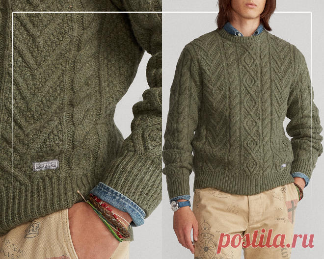 Подборка брендовых вязаных идей для мужчин: брутально и современно | Вязунчик — вяжем вместе | Дзен