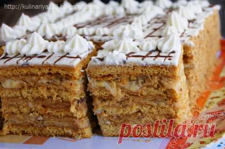 Сказочно- вкусный торт "Арлекин"- вкуснейший союз "Медовика" и "Наполеона"