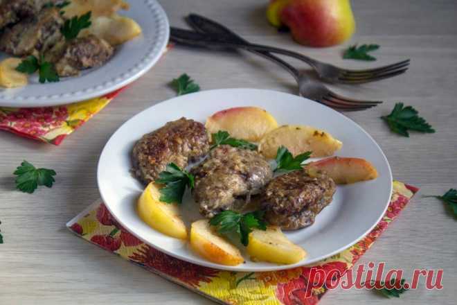 Куриная печень с яблоками рецепт с фото пошагово и видео - 1000.menu
