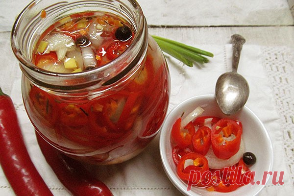 Маринованный острый перец - Мой сад 🌿