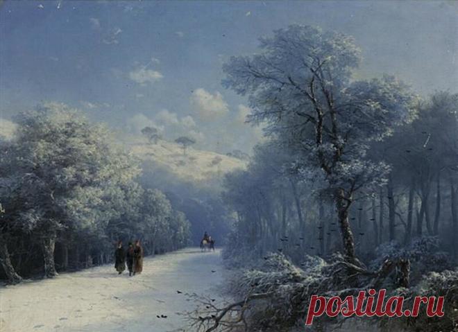 Зима на картинах Ивана Айвазовского