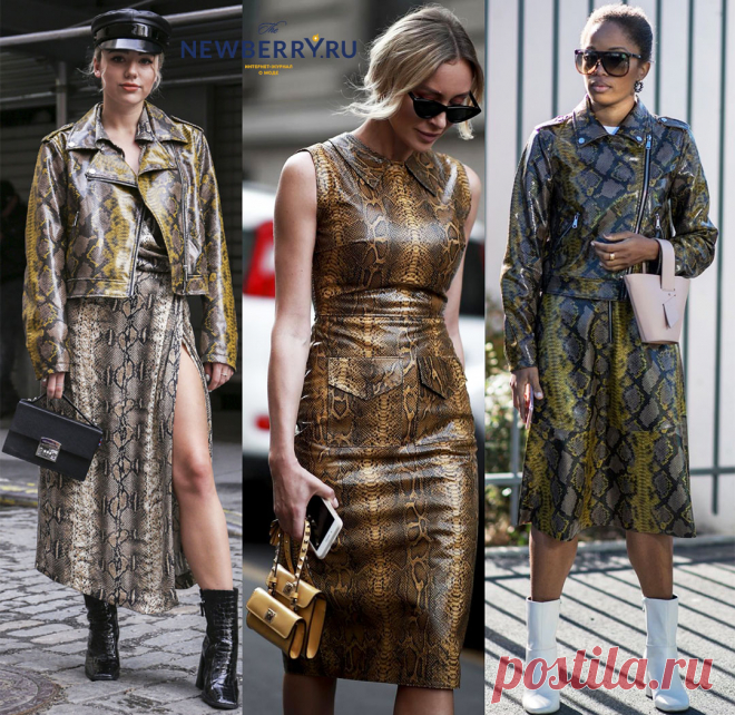 Змеиный принт на одежде и аксессуарах Модные блогеры и fashion стилисты, попавшие в street-style хроники, акцентируют наше внимание на змеиный тренд. Одежда и аксессуары из змеиной кожи или же просто со змеиным принтом бьют рекорды по популярности среди модниц...
