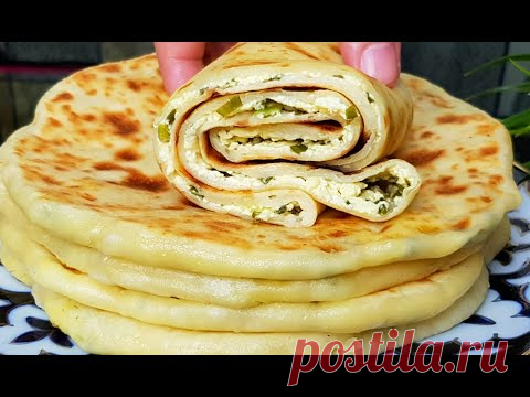 Хачапури☆На сковороде! Вот как надо готовить Самые Вкусные кефирные лепёшки‼
