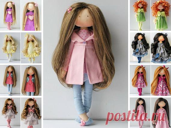Art doll Puppen Gift for her Soft doll Rag doll Tilda doll Fabric doll Muñecas Pink doll Panenka Cloth doll Handmade doll Poupée by Olesya Art doll Puppen Gift for her Soft doll Rag doll Tilda doll Fabric doll Muñecas Pink doll Panenka Cloth doll Handmade doll Poupée by Olesya __________________________________________________________________________________________   Hello, dear visitors!  This is handmade textile doll created by Master Olesya N. (Russia). All dolls state...